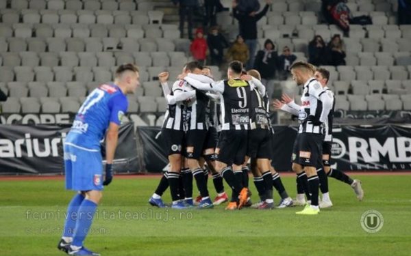 „U” Cluj încheie anul pe poziția a patra în Liga secundă de fotbal
