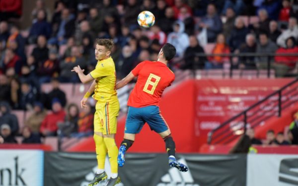 Reprezentativa U21 a României a pierdut cu 1-0 partida amicală cu selecționata Spaniei
