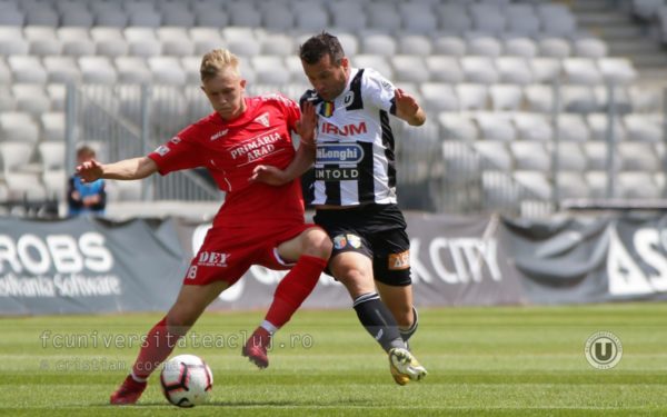 U Cluj a câștigat meciul cu UTA Arad și se menține pe locul trei în Liga secundă de fotbal
