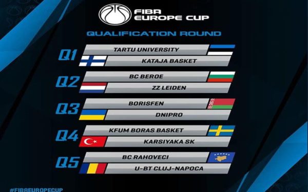 U-BT Cluj și-a aflat adversara din turul preliminar al FIBA Europe Cup