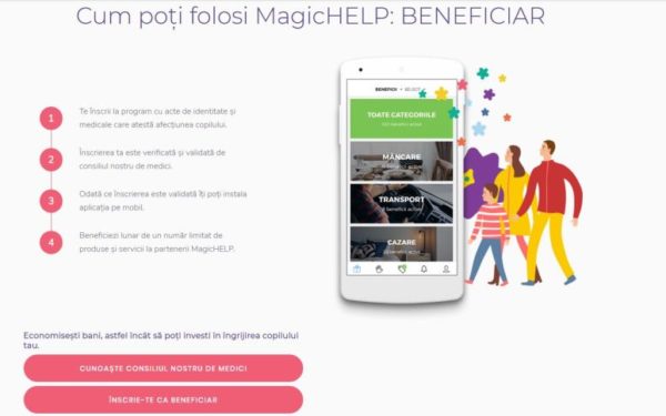 Aplicația MagicHELP, care vine în ajutorul familiilor copiilor cu afecțiuni grave, este disponibilă și la Cluj