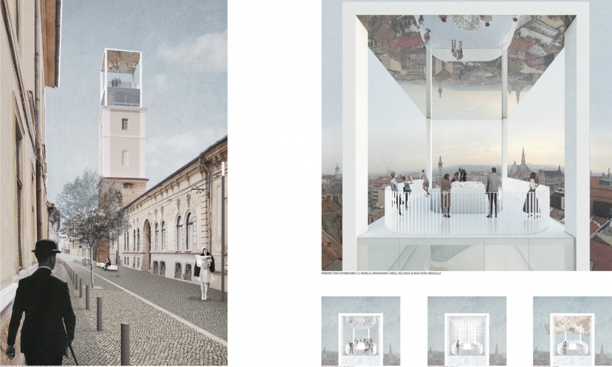 Turnul Pompierilor va oferi după finalizare o panoramtă de 360 de grade deasupra zonei.