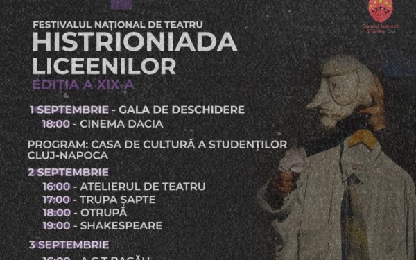 Teatrul ca școală și distracție, în festivalul național Histrioniada Liceenilor