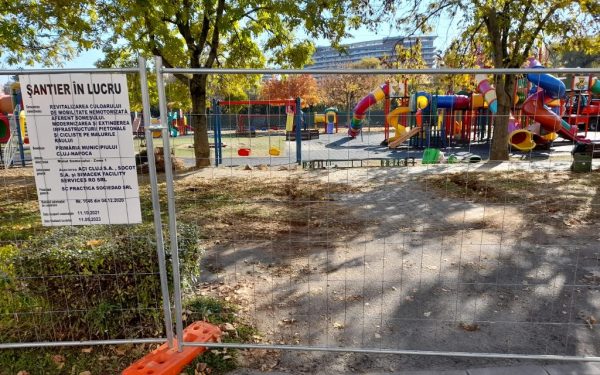 Reamenajarea malurilor Someșului remodelează radical parcul Grigorescu, închis de la o zi la alta